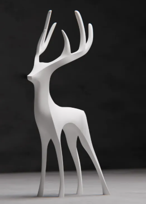 Reno Nórdico decorativo impreso en 3D, disponible en Guayaquil